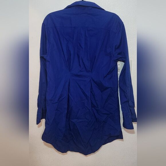 New Alix NYC Clay Poplin Shirt Dress in Cobalt Size Small - Picture 7 of 13